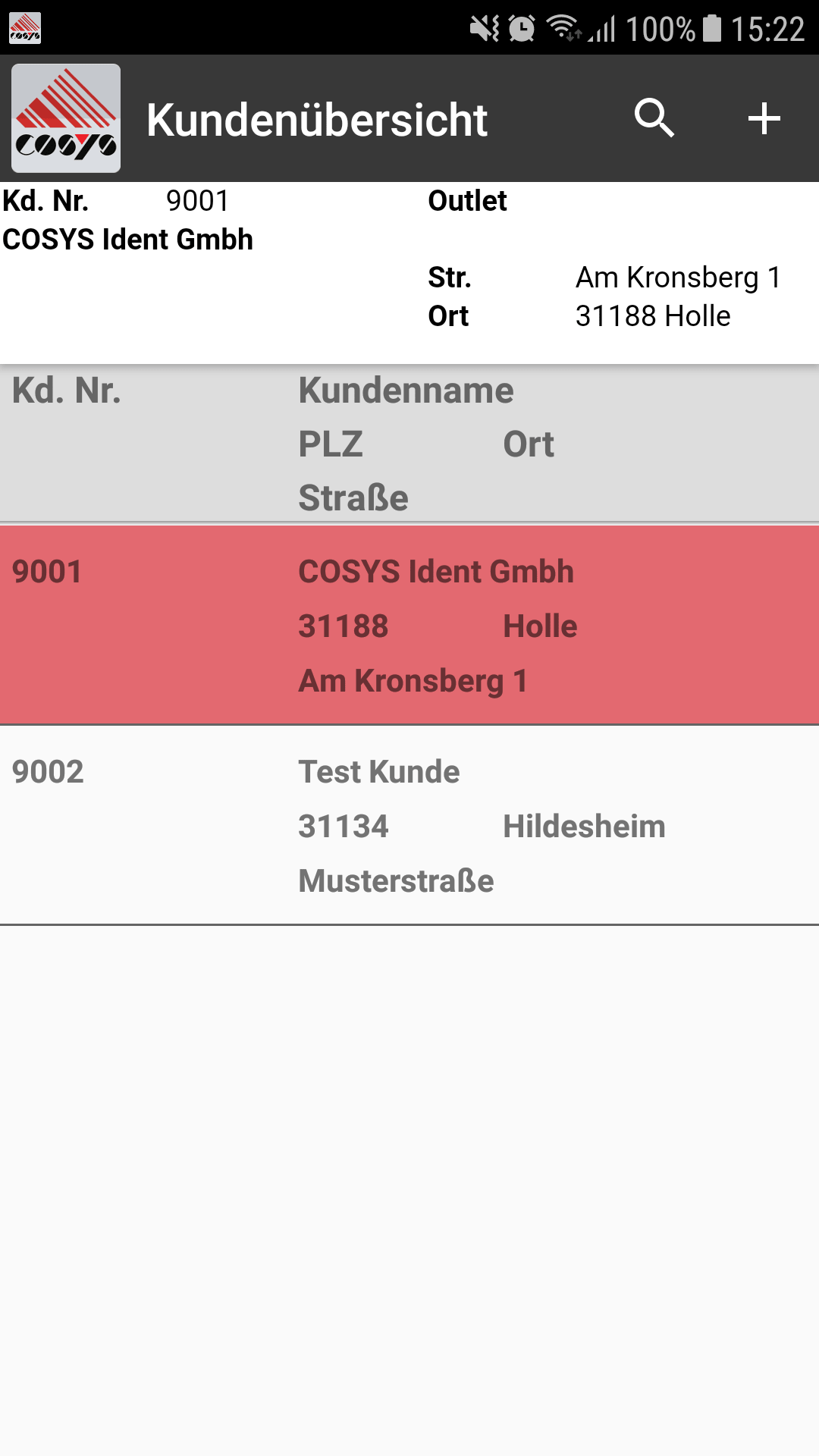 Messeverkauf Messe Android Software von COSYS