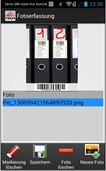 Fotoerfassung Android Software von COSYS Fotoerfassung Android Software von COSYS