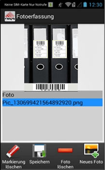 Fotoerfassung Android Software von COSYS Fotoerfassung Android Software von COSYS