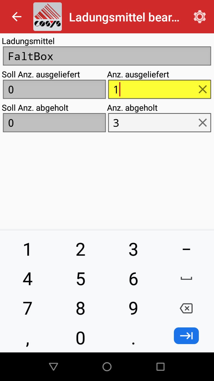 Lademittel Transport Software