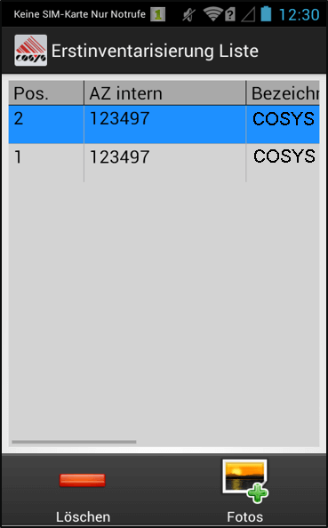 COSYS Dokumentenverwaltung Erstinventarisierung COSYS Dokumentenverwaltung Erstinventarisierung