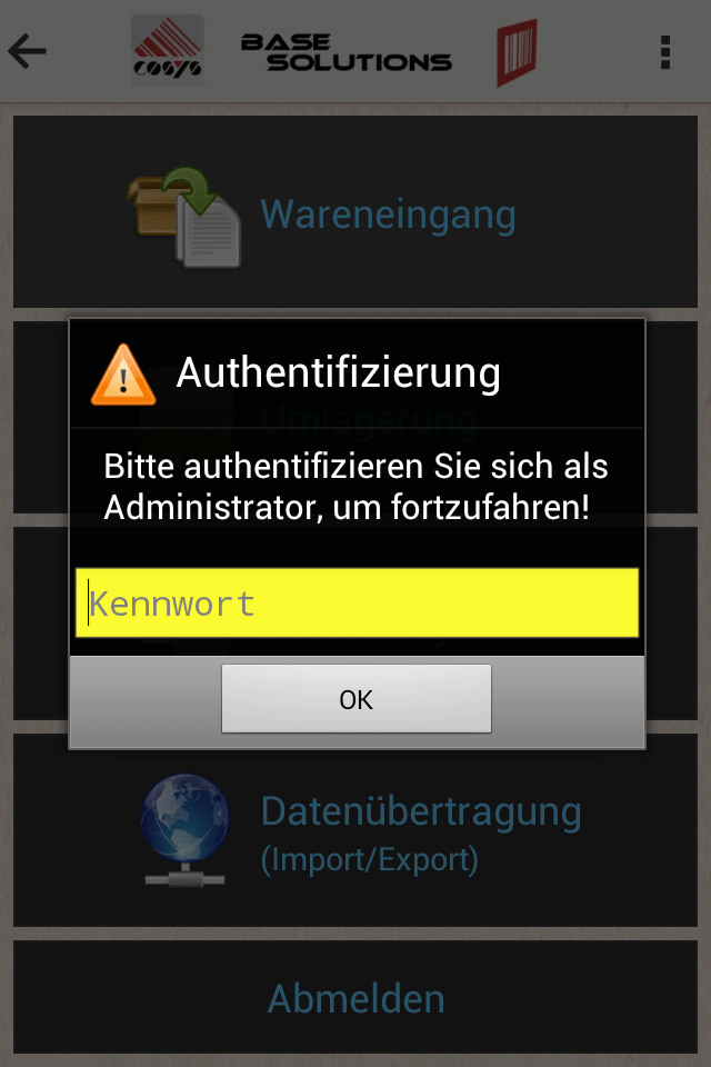 Wareneingang Wareneingang