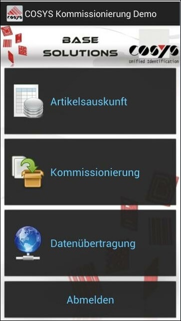 COSYS Android Kommissionierung COSYS Android Kommissionierung