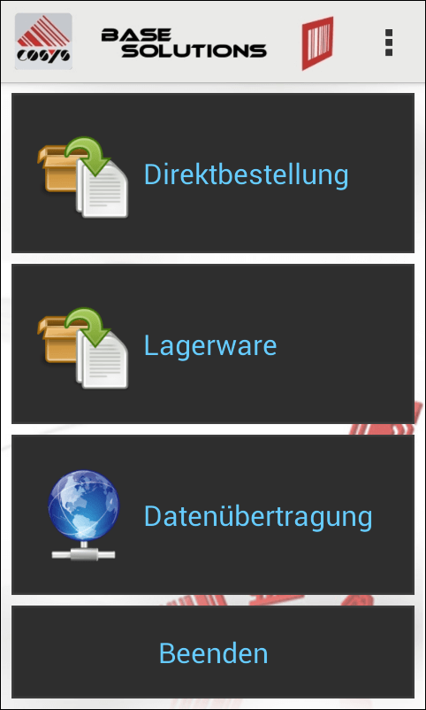 COSYS Android Wareneingangsbuchung COSYS Android Wareneingangsbuchung