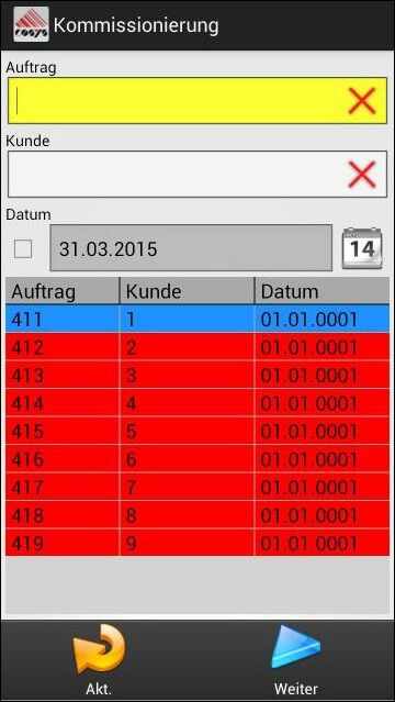 Auftrag Auftrag