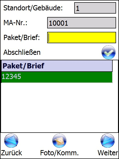 Paketauswahl Paketauswahl