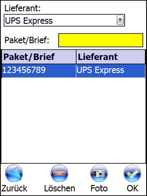 Paketannahme Paketannahme