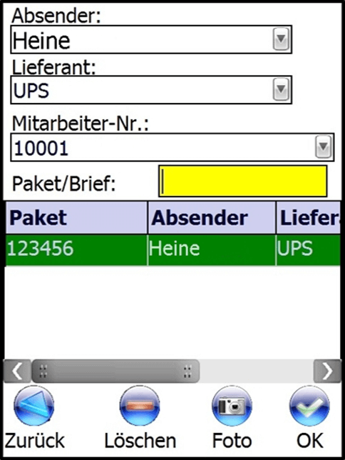 Sammelanlieferung Sammelanlieferung