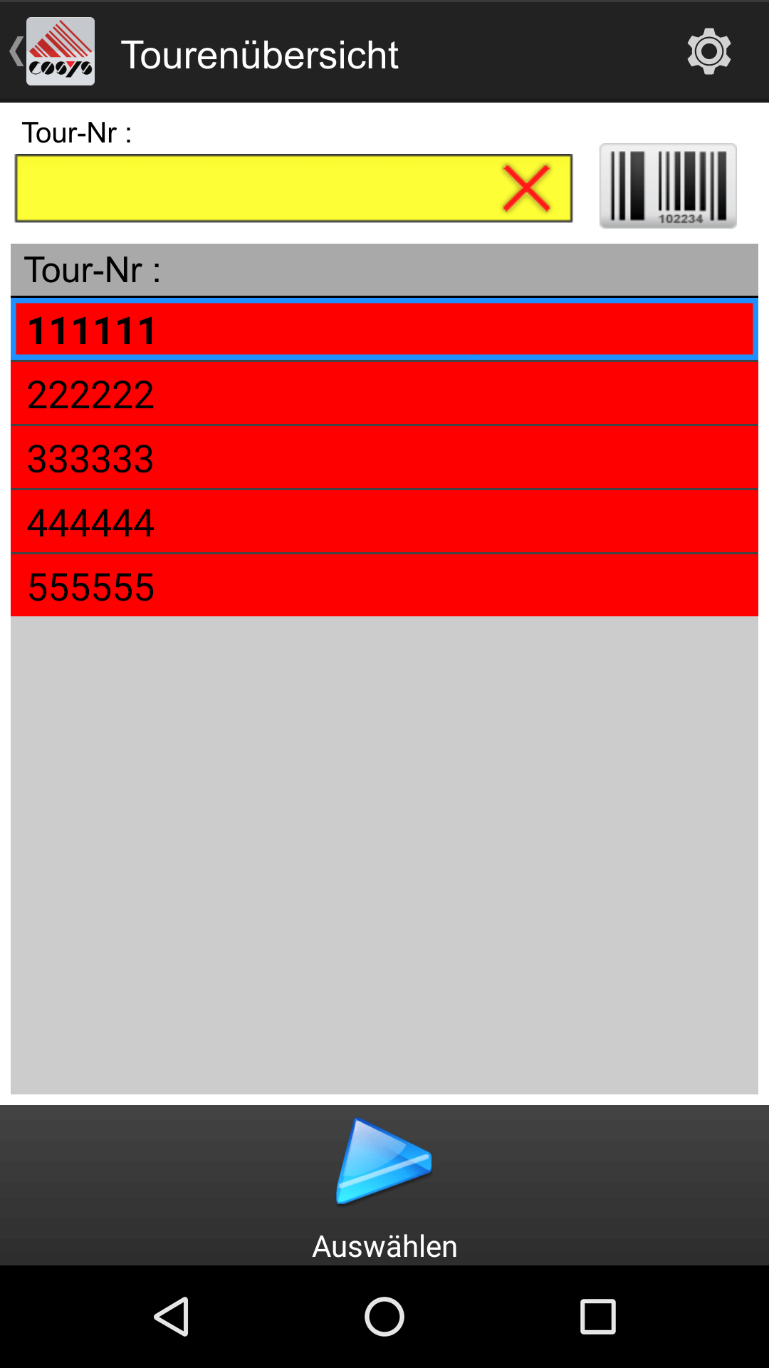 Auslieferung mit Ablieferscannung / Lieferliste Android Software Auslieferung mit Ablieferscannung / Lieferliste Android Software